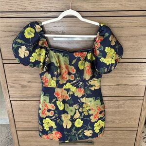 Floral Puff Sleeve Dress